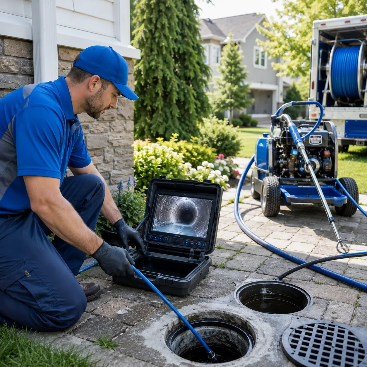 Outdoor drain cleaning professionals serving Meridian, TX